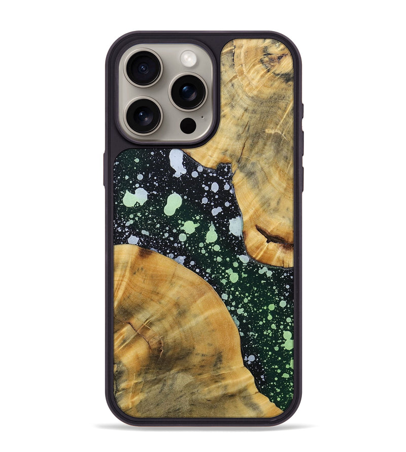 iPhone 15 Pro Max Wood+Resin Phone Case - Samara (Cosmos, 694773)