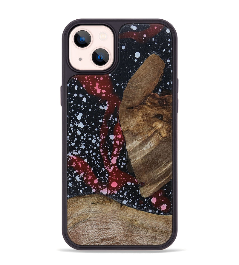 iPhone 14 Plus Wood+Resin Phone Case - Maxine (Cosmos, 694776)