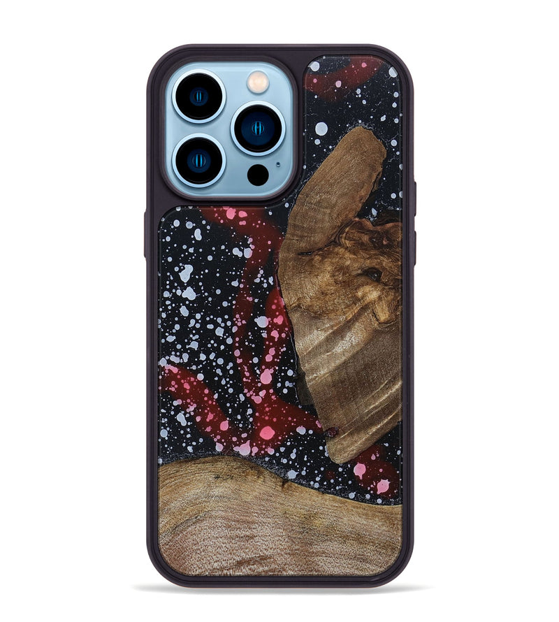 iPhone 14 Pro Max Wood+Resin Phone Case - Maxine (Cosmos, 694776)
