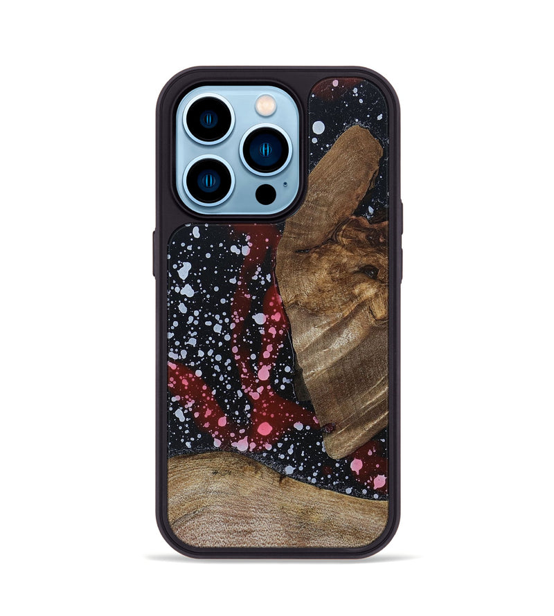 iPhone 14 Pro Wood+Resin Phone Case - Maxine (Cosmos, 694776)