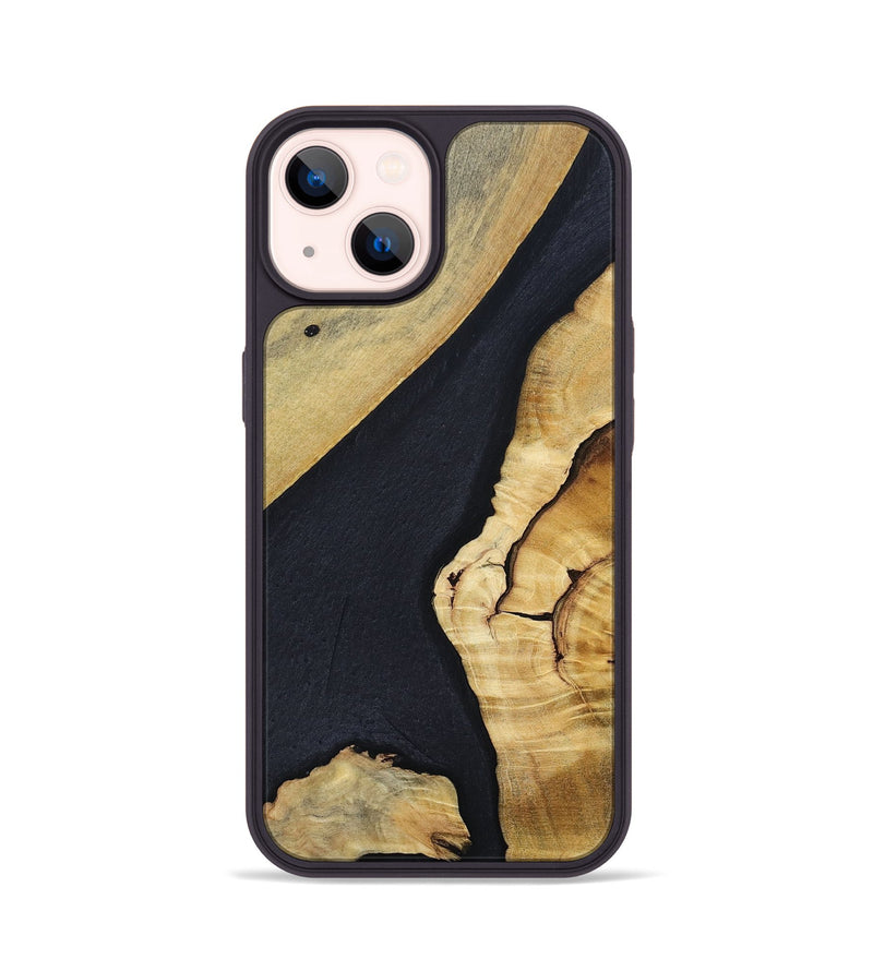 iPhone 14 Wood+Resin Phone Case - Timmy (Mosaic, 694779)