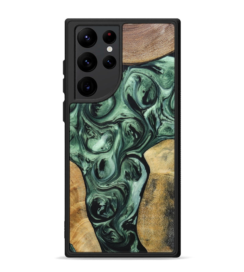 Galaxy S22 Ultra Wood+Resin Phone Case - Johnny (Mosaic, 694784)