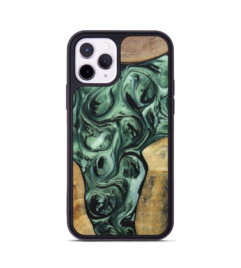 iPhone 11 Pro Wood+Resin Phone Case - Johnny (Mosaic, 694784)