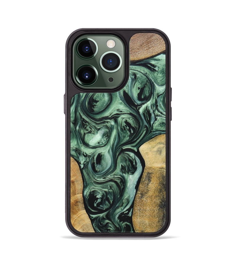 iPhone 13 Pro Wood+Resin Phone Case - Johnny (Mosaic, 694784)