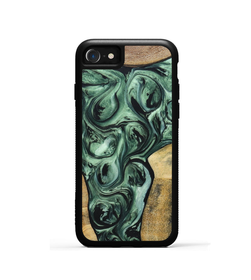 iPhone SE Wood+Resin Phone Case - Johnny (Mosaic, 694784)