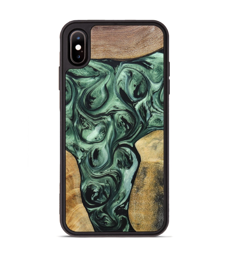 iPhone Xs Max Wood+Resin Phone Case - Johnny (Mosaic, 694784)