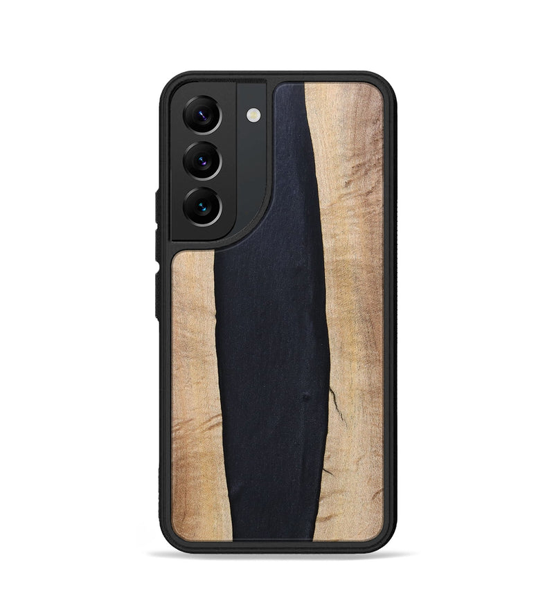 Galaxy S22 Wood+Resin Phone Case - Ronda (Pure Black, 694804)