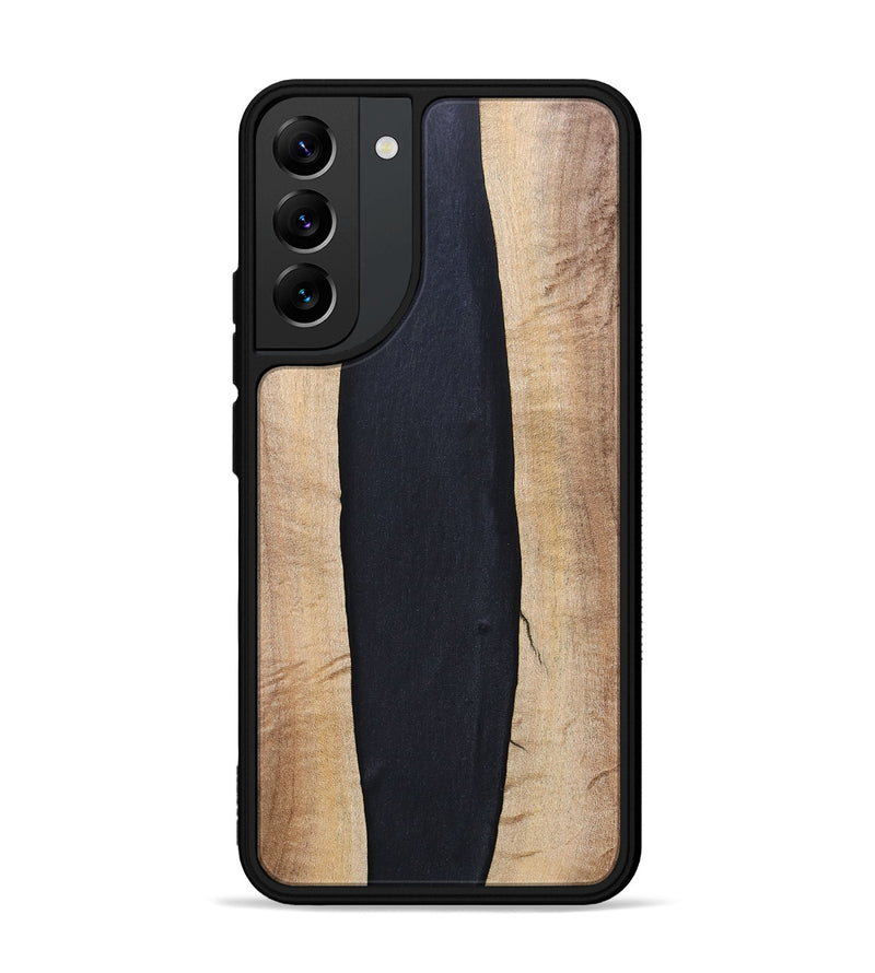 Galaxy S22 Plus Wood+Resin Phone Case - Ronda (Pure Black, 694804)