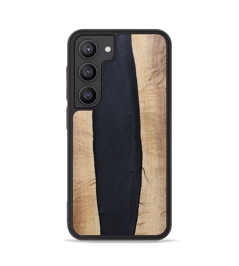 Galaxy S23 Wood+Resin Phone Case - Ronda (Pure Black, 694804)