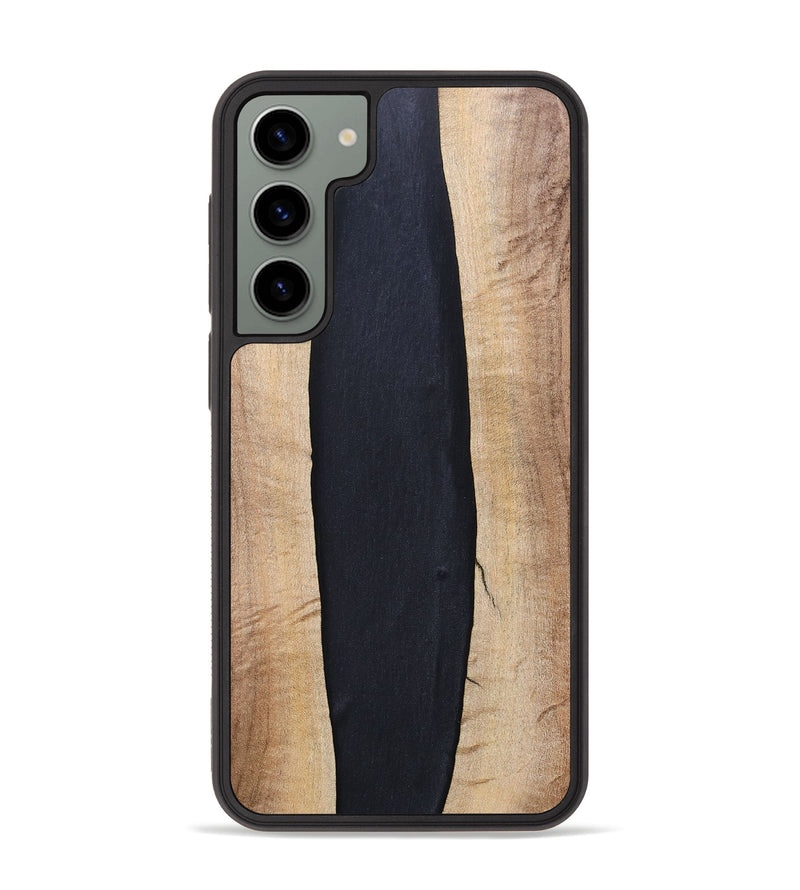 Galaxy S23 Plus Wood+Resin Phone Case - Ronda (Pure Black, 694804)