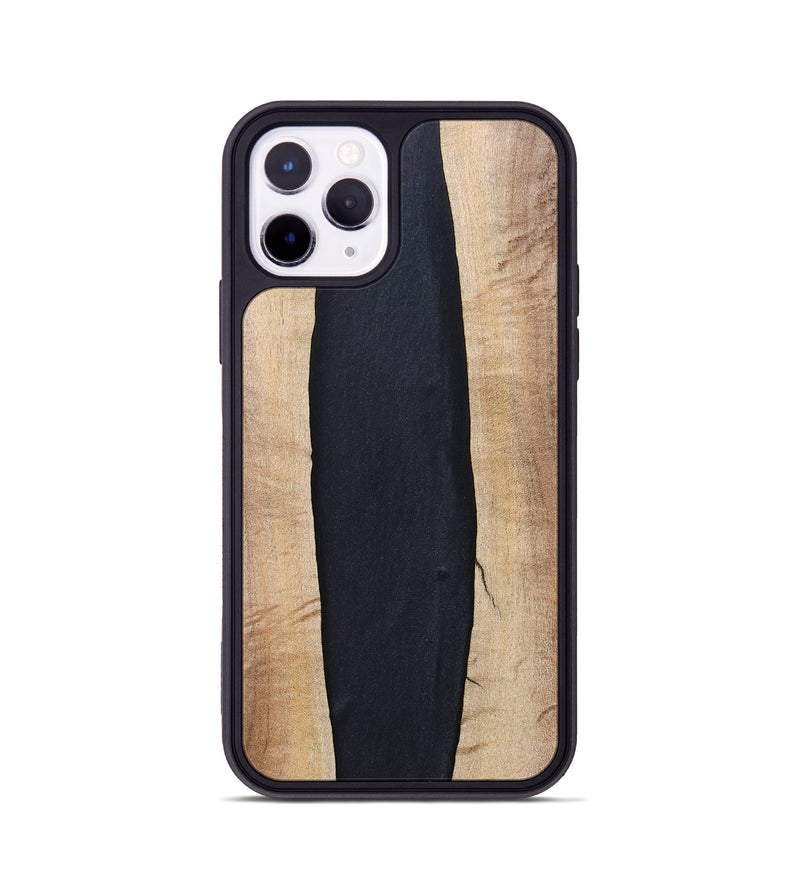 iPhone 11 Pro Wood+Resin Phone Case - Ronda (Pure Black, 694804)