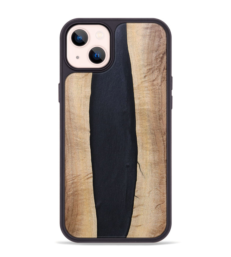 iPhone 14 Plus Wood+Resin Phone Case - Ronda (Pure Black, 694804)