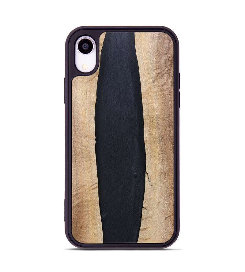 iPhone Xr Wood+Resin Phone Case - Ronda (Pure Black, 694804)