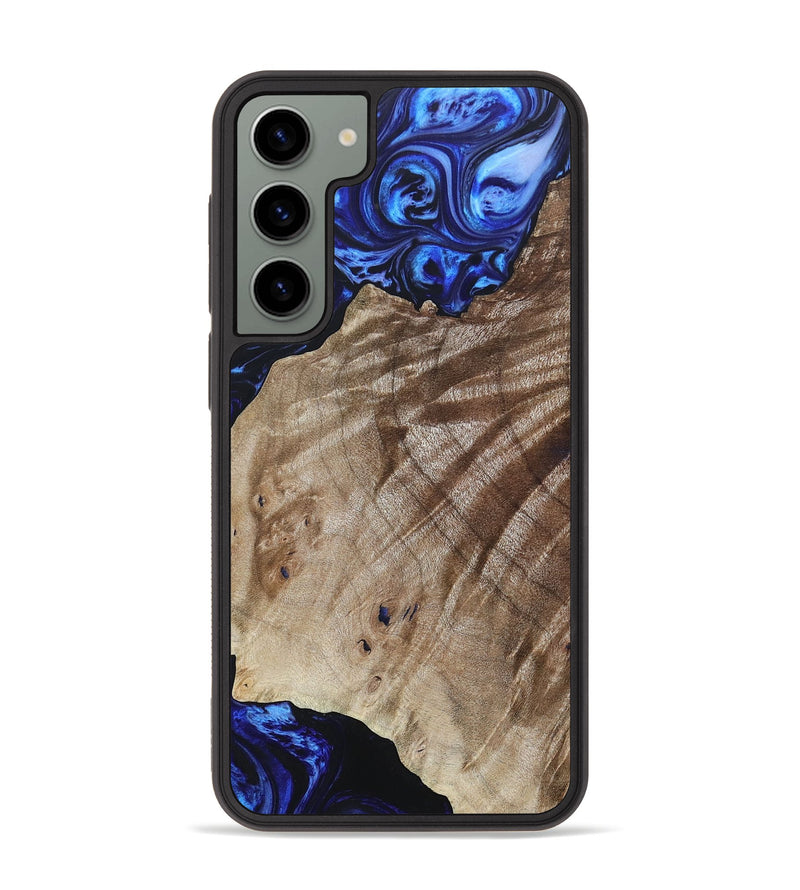 Galaxy S23 Plus Wood+Resin Phone Case - Therese (Blue, 694852)