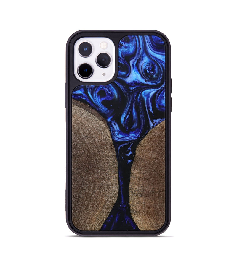 iPhone 11 Pro Wood+Resin Phone Case - Reid (Blue, 694869)