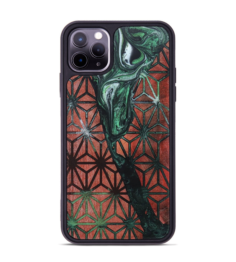 iPhone 11 Pro Max Wood+Resin Phone Case - Chase (Pattern, 694918)