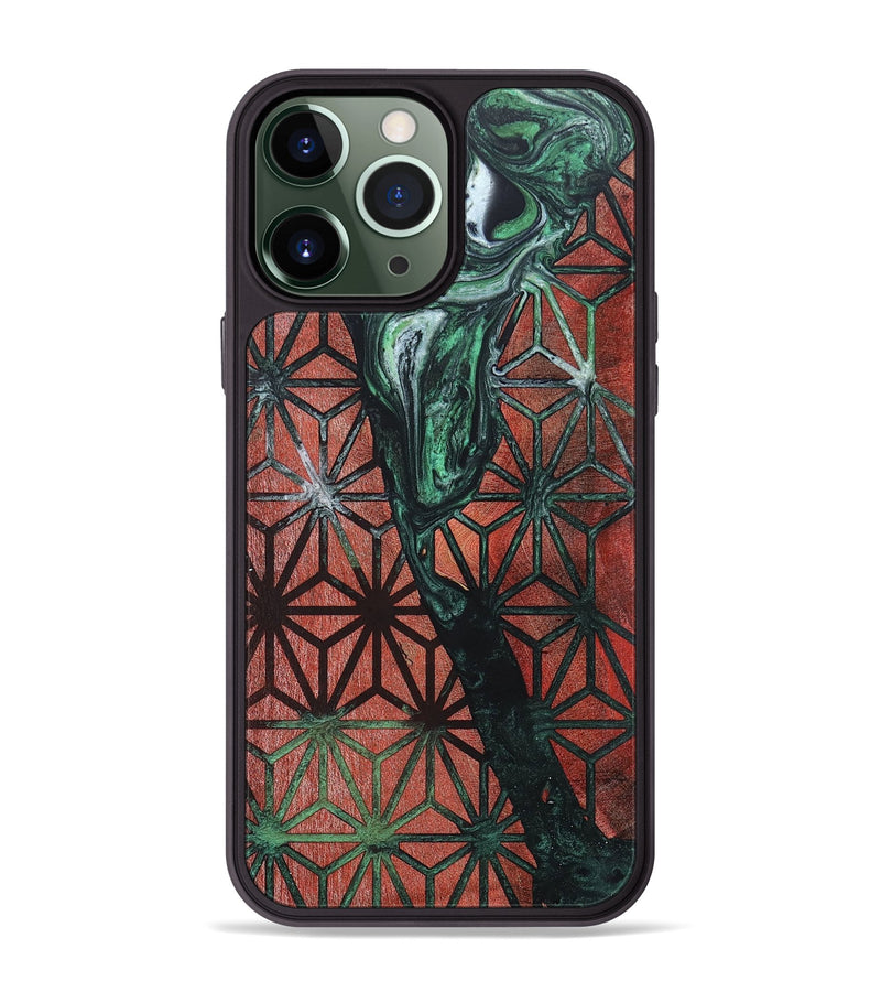 iPhone 13 Pro Max Wood+Resin Phone Case - Chase (Pattern, 694918)