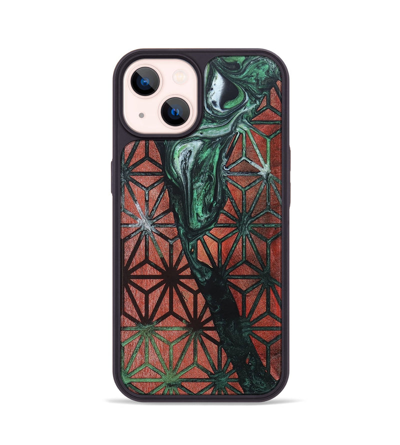 iPhone 14 Wood+Resin Phone Case - Chase (Pattern, 694918)
