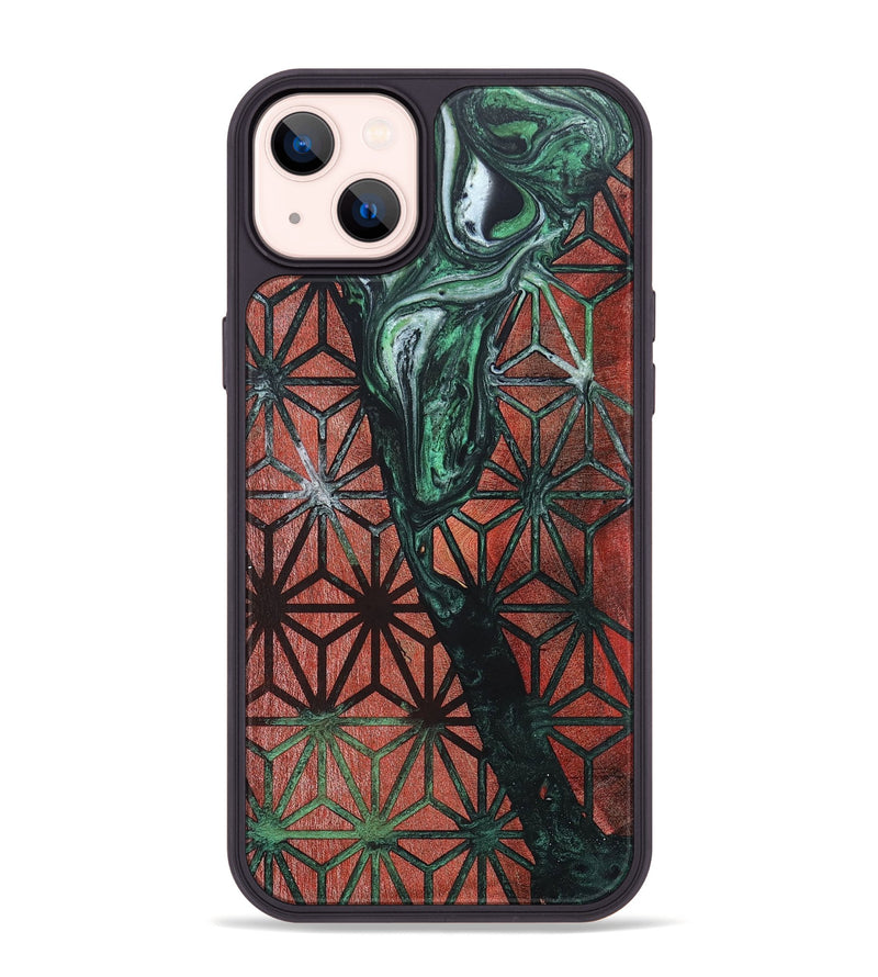iPhone 14 Plus Wood+Resin Phone Case - Chase (Pattern, 694918)