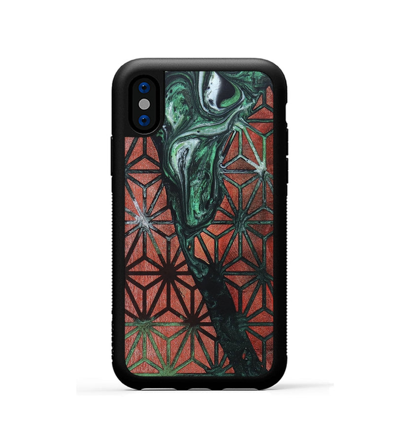 iPhone Xs Wood+Resin Phone Case - Chase (Pattern, 694918)