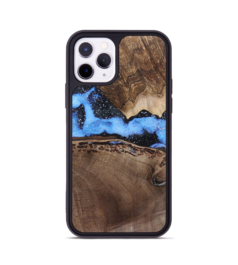 iPhone 11 Pro Wood+Resin Phone Case - Omar (Cosmos, 694934)