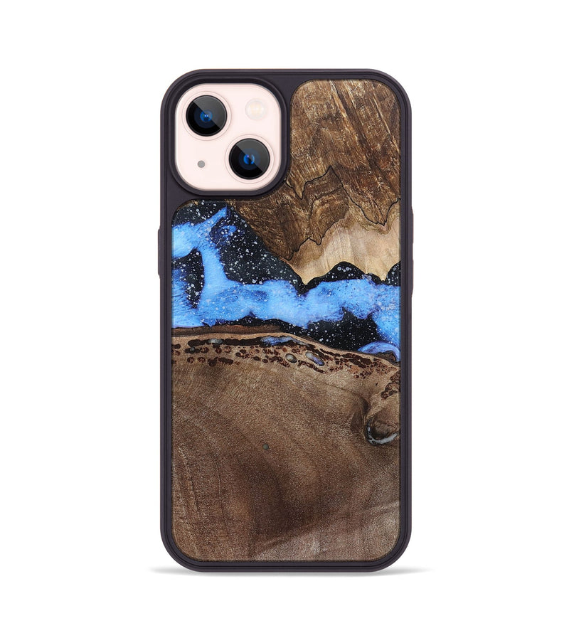 iPhone 14 Wood+Resin Phone Case - Omar (Cosmos, 694934)
