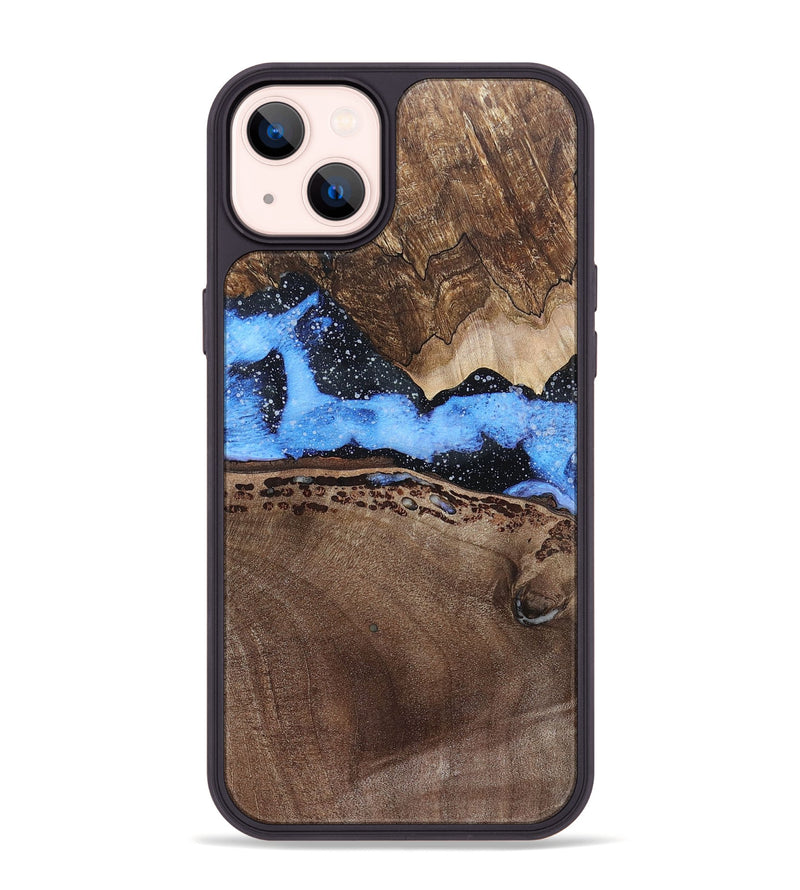 iPhone 14 Plus Wood+Resin Phone Case - Omar (Cosmos, 694934)