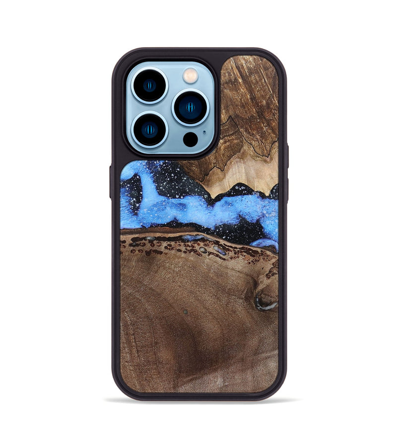 iPhone 14 Pro Wood+Resin Phone Case - Omar (Cosmos, 694934)