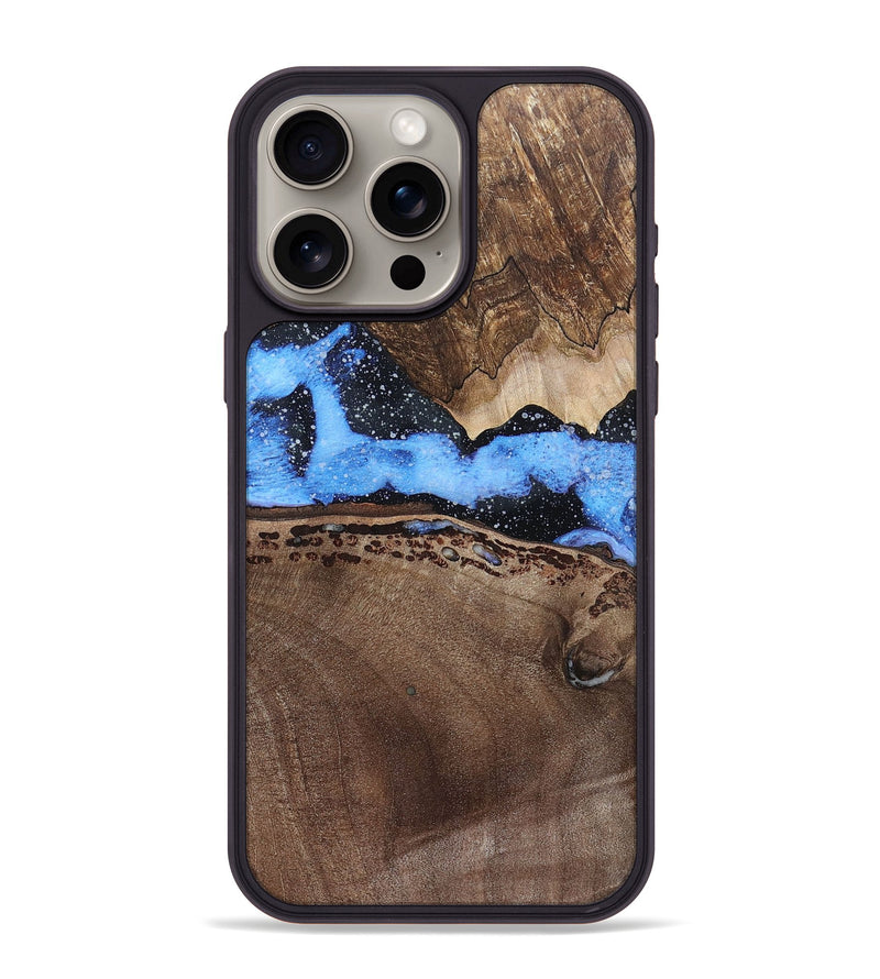 iPhone 15 Pro Max Wood+Resin Phone Case - Omar (Cosmos, 694934)