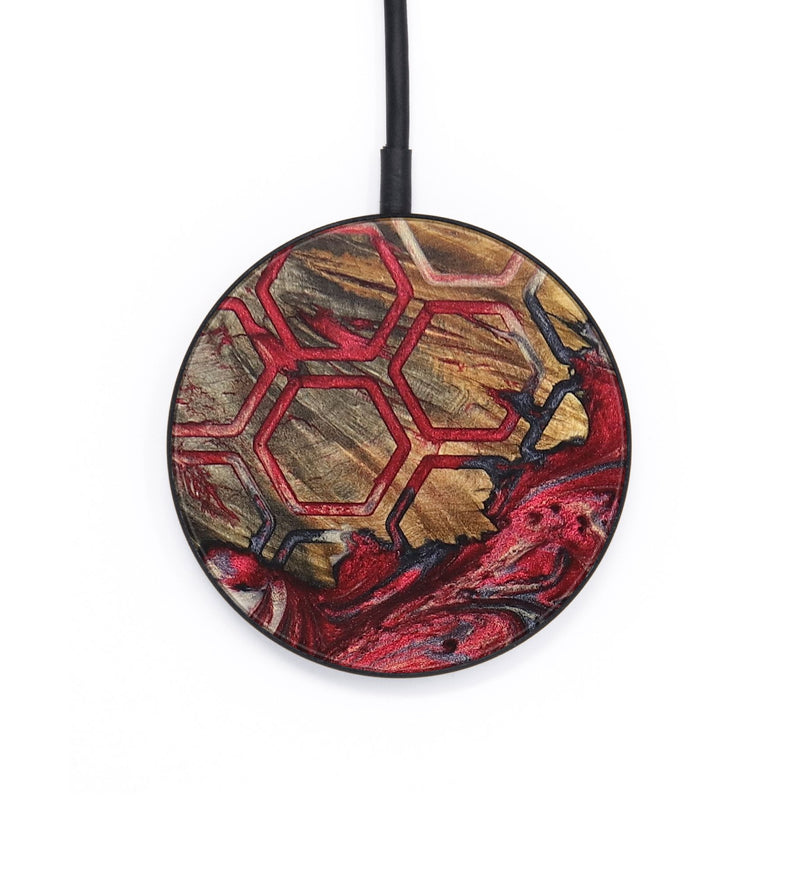 Circle Wood+Resin Wireless Charger - Norman (Pattern, 694981)