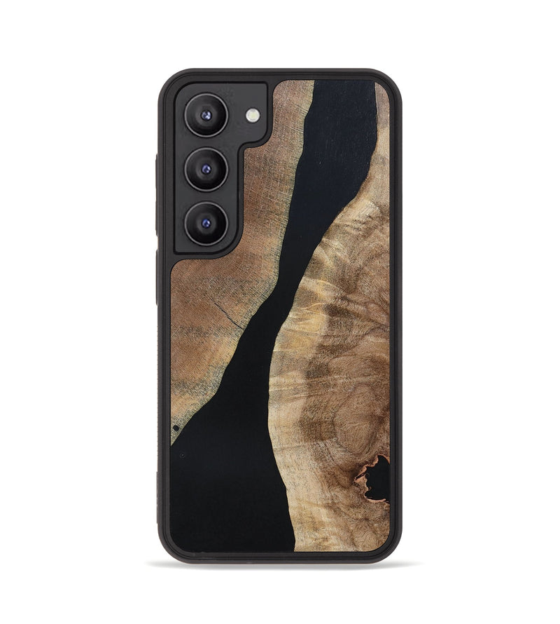 Galaxy S23 Wood+Resin Phone Case - Arielle (Pure Black, 695143)