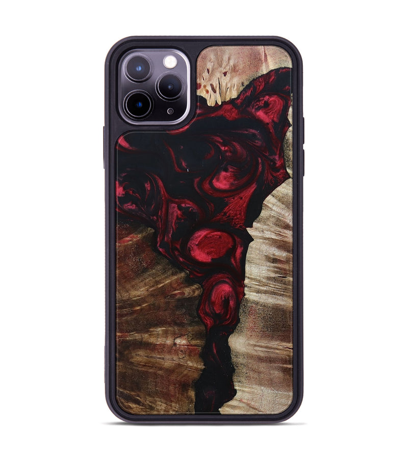 iPhone 11 Pro Max Wood+Resin Phone Case - Pedro (Mosaic, 695158)