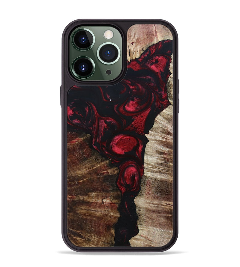iPhone 13 Pro Max Wood+Resin Phone Case - Pedro (Mosaic, 695158)