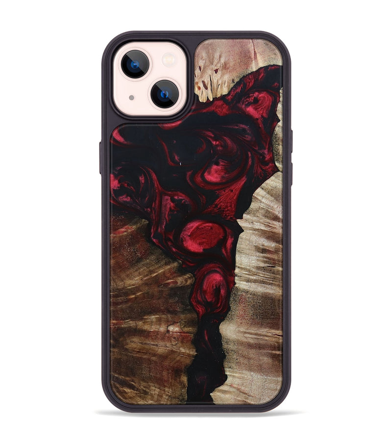 iPhone 14 Plus Wood+Resin Phone Case - Pedro (Mosaic, 695158)