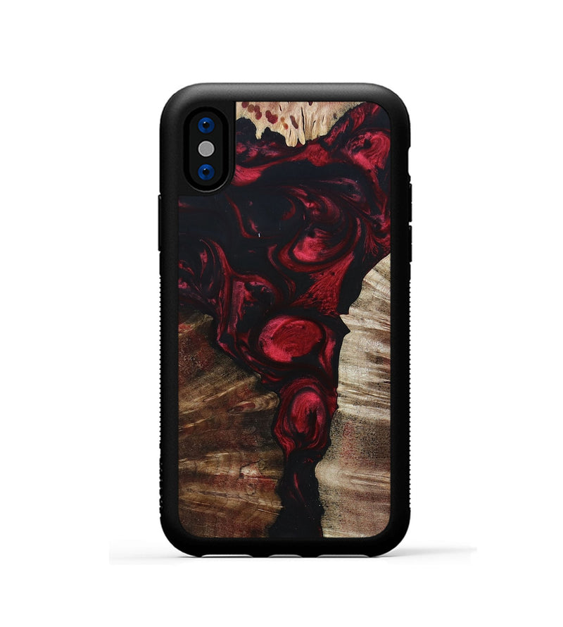 iPhone Xs Wood+Resin Phone Case - Pedro (Mosaic, 695158)