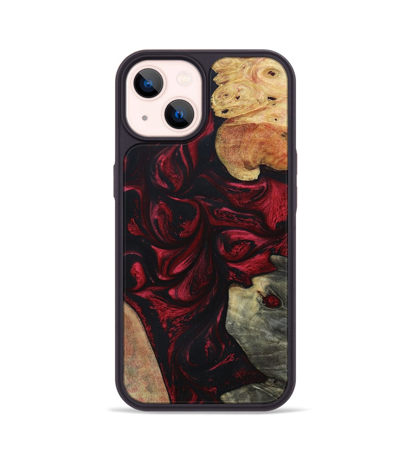 iPhone 14 Wood+Resin Phone Case - Jaime (Mosaic, 695161)