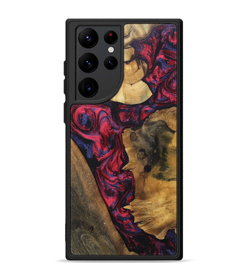 Galaxy S22 Ultra Wood+Resin Phone Case - Millie (Mosaic, 695163)