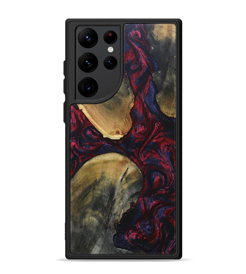 Galaxy S22 Ultra Wood+Resin Phone Case - Maci (Mosaic, 695169)