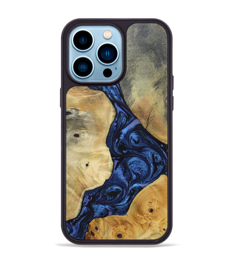 iPhone 14 Pro Max Wood+Resin Phone Case - Arnold (Mosaic, 695171)