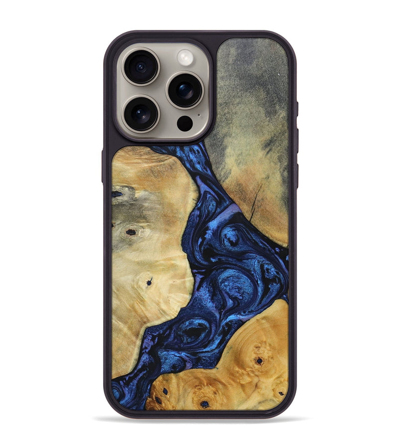 iPhone 15 Pro Max Wood+Resin Phone Case - Arnold (Mosaic, 695171)