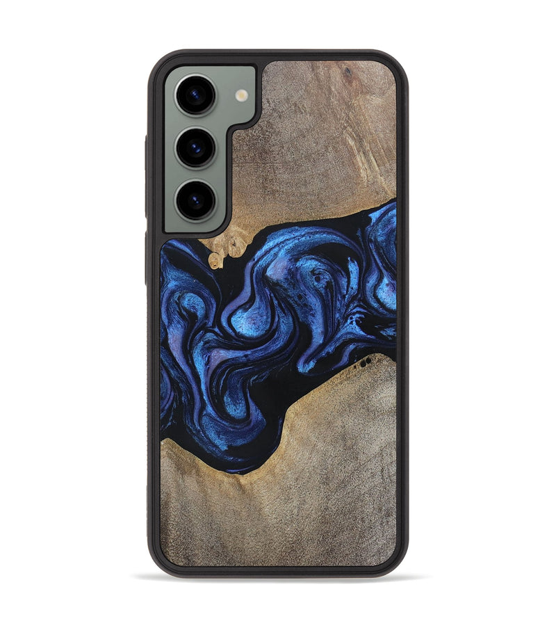 Galaxy S23 Plus Wood+Resin Phone Case - Zara (Blue, 695225)