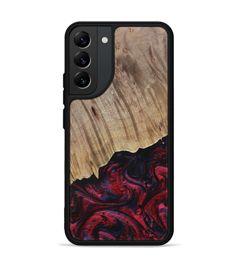 Galaxy S22 Plus Wood+Resin Phone Case - Jensen (Red, 695242)