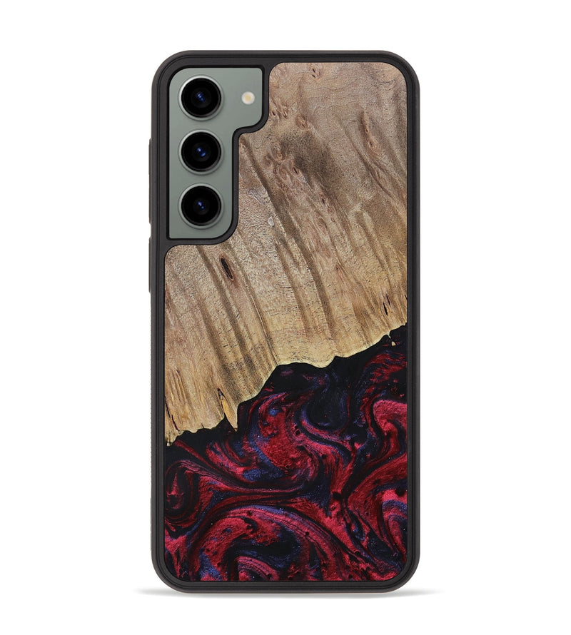 Galaxy S23 Plus Wood+Resin Phone Case - Jensen (Red, 695242)