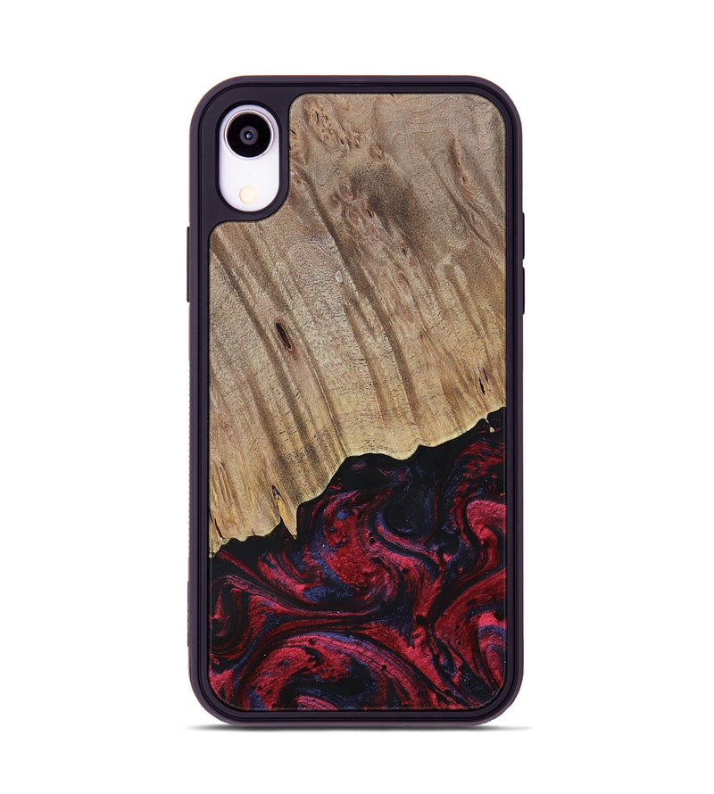 iPhone Xr Wood+Resin Phone Case - Jensen (Red, 695242)
