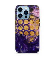 iPhone 14 Pro Wood+Resin Live Edge Phone Case - Anita (Pattern, 695304)