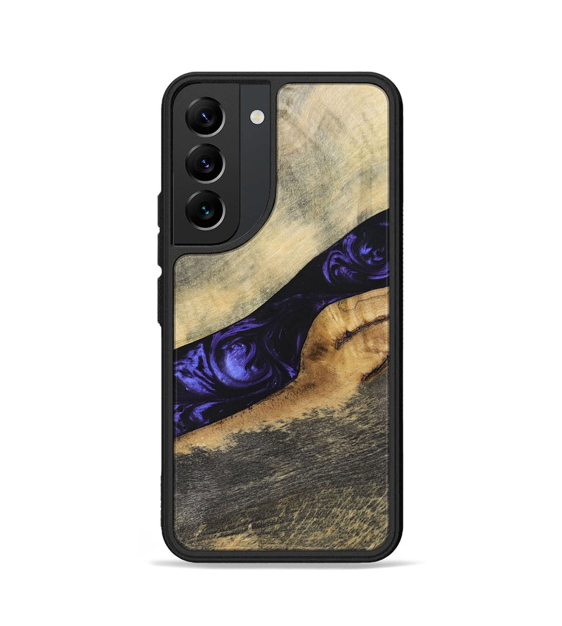 Galaxy S22 Wood+Resin Phone Case - Wilfred (Purple, 695378)