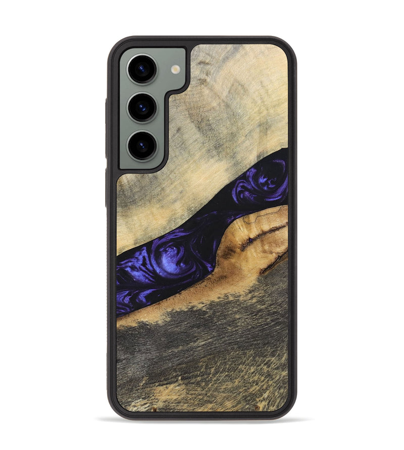 Galaxy S23 Plus Wood+Resin Phone Case - Wilfred (Purple, 695378)