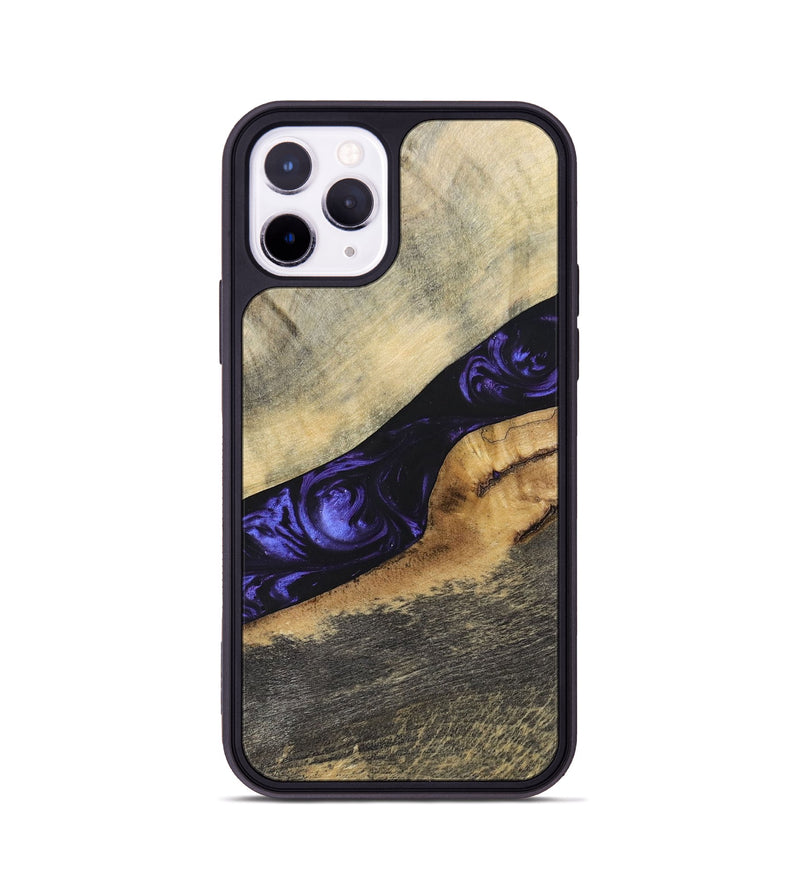 iPhone 11 Pro Wood+Resin Phone Case - Wilfred (Purple, 695378)