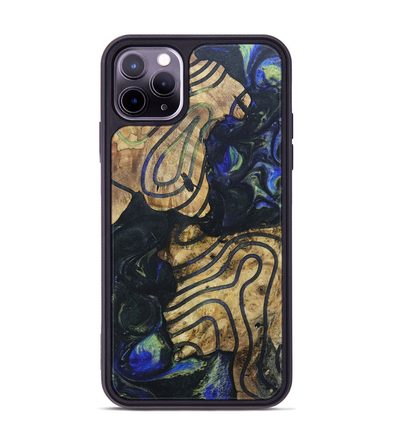 iPhone 11 Pro Max Wood+Resin Phone Case - Joshua (Pattern, 695515)