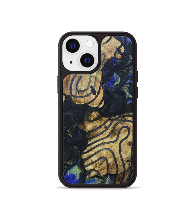 iPhone 13 mini Wood+Resin Phone Case - Joshua (Pattern, 695515)